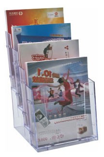 Vente en ligne de présentoirs de comptoir chez Promociel Présentoir de comptoir A4 4 compartiments en vente chez Promociel
