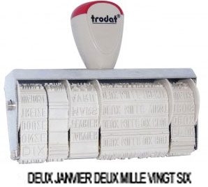 Tampon dateur encrage séparé trodat 10416tl - Promociel