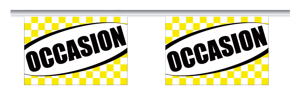 Guirlande occasion jaune et noire - Promociel