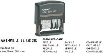 Tampon printy multiformules + date 4817a - Promociel