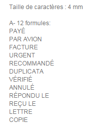 Tampon printy multiformules secrétariat 4822a - Promociel