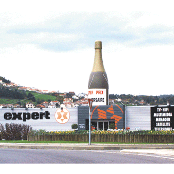 Bouteille de champagne 10 m - Promociel