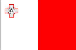 Drapeau adhésif malte 20 x 30 cm - Promociel