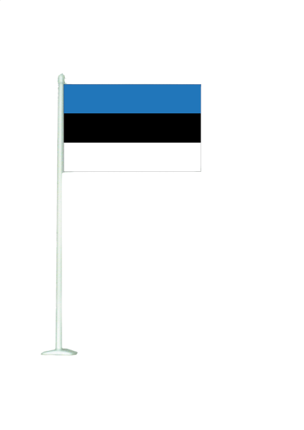Drapeau de table pvc estonie - Promociel