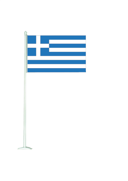 Drapeau de table pvc gr&egrave;ce - Promociel