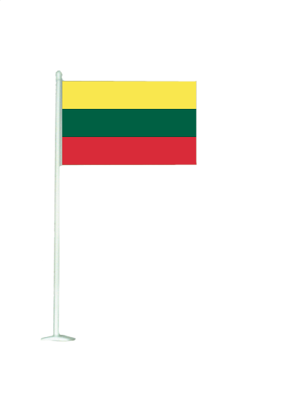 Drapeau de table pvc lituanie - Promociel
