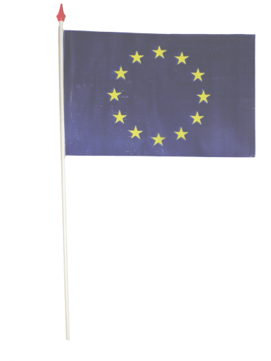 Drapeau polyéthylène europe 10 x 15 cm - Promociel