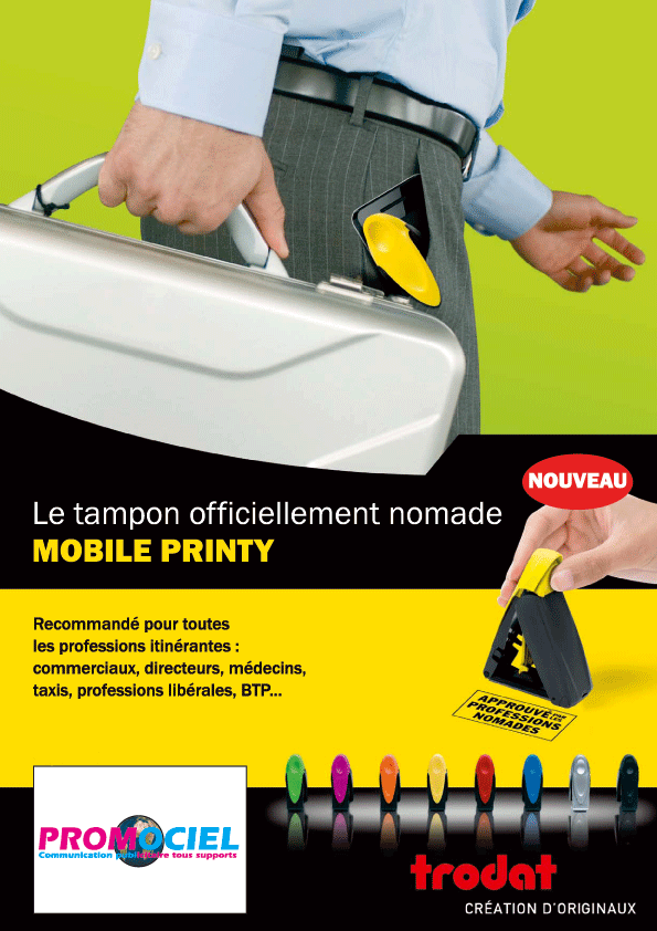 Mobile printy, le tampon de poche officiellement nomade - Promociel