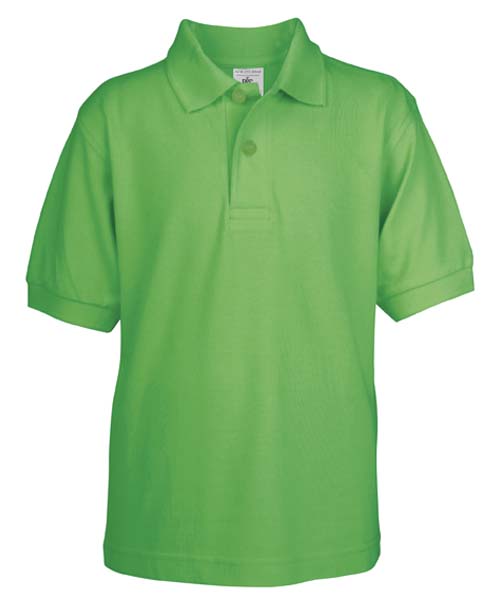 Polo safran kids vert real - Promociel