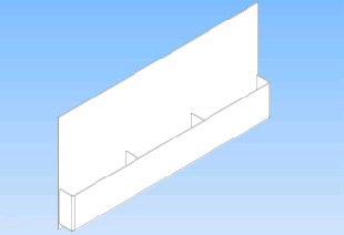 Porte brochure 3 x a4 suspendu - Promociel