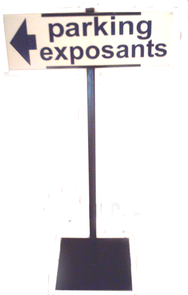 Poteau avec rail de flechage - Promociel