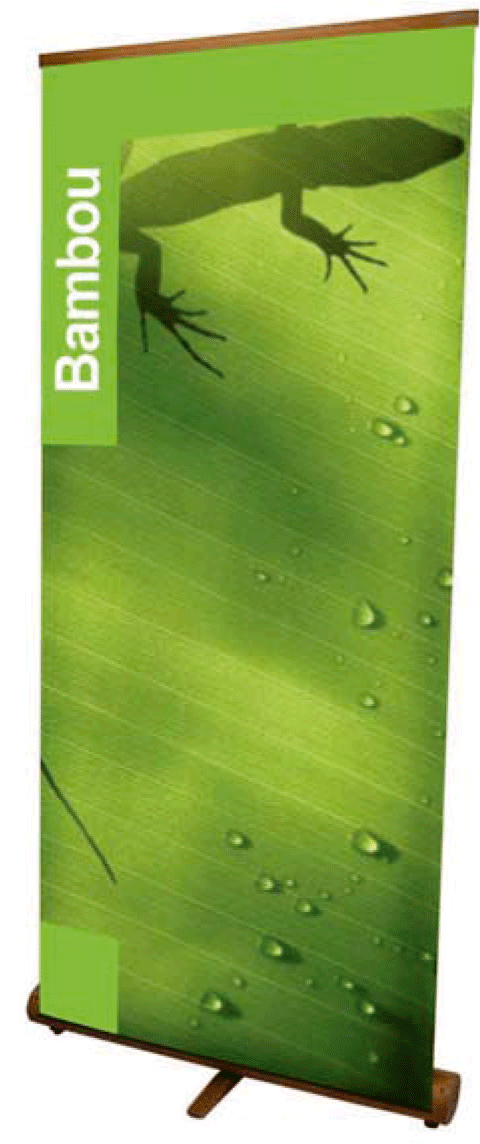 Roll up bambou avec visuel polypro 85 x 200 cm - Promociel