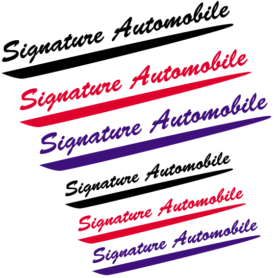 Signature adh&eacute;sive personnalis&eacute;e les 300 ex. - Promociel