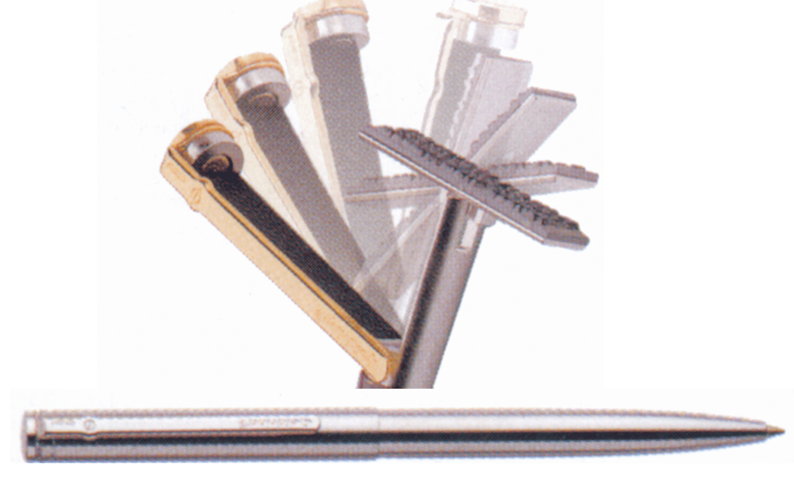 Stylo tampon goldring acier - Promociel