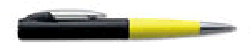 Stylo tampon twin noir/jaune - Promociel