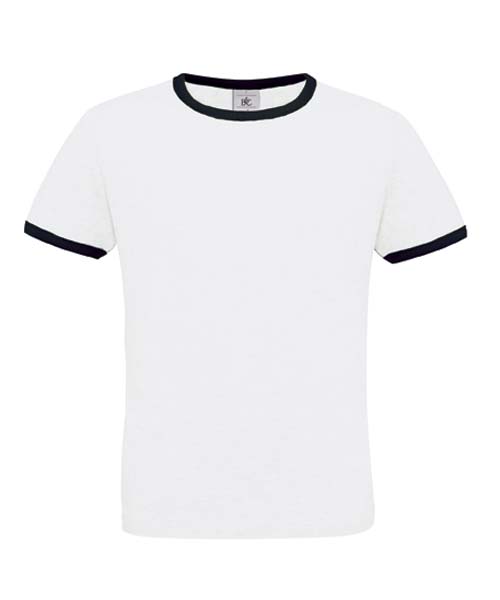 T-shirt men only play blanc et bleu - Promociel