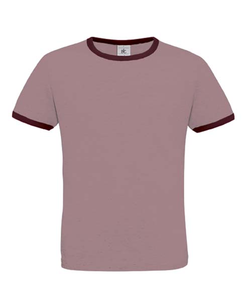 T-shirt men only play violet et burgundy - Promociel