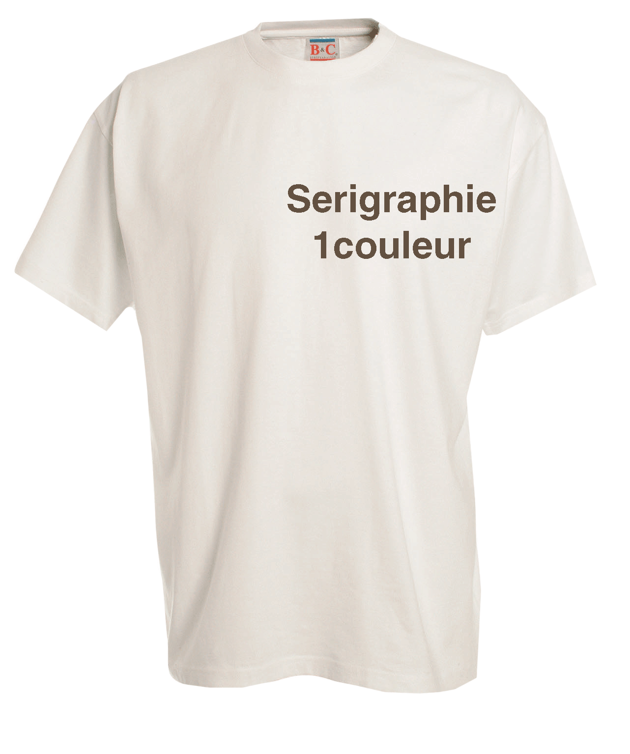 T-shirt blanc personnalis&eacute; 150 grs recto verso par 10 ex - Promociel