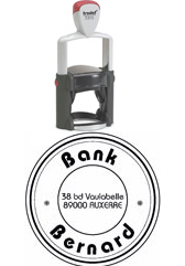 Tampon 5215 rond 8 lignes - Promociel