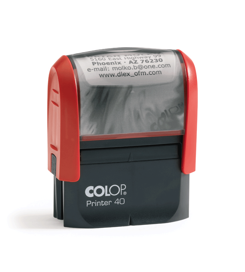 Tampon printer 10, 2 lignes - Promociel