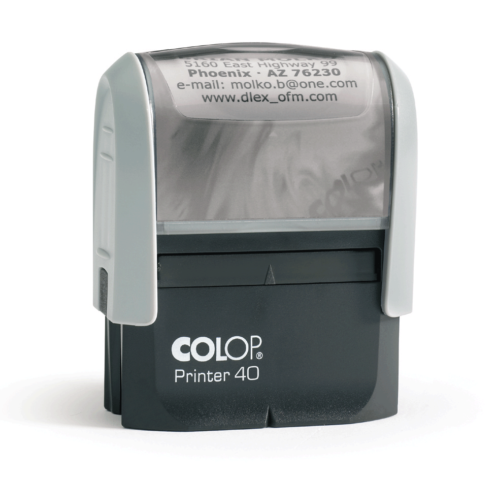 Tampon printer 40, 5 lignes - Promociel