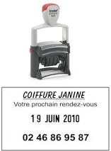 Tampon professionnel dateur 5460 6 lignes - Promociel