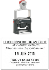Tampon professionnel dateur 5470 6 lignes - Promociel