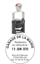 Tampon rond métal dateur 6 lignes 5415 - Promociel