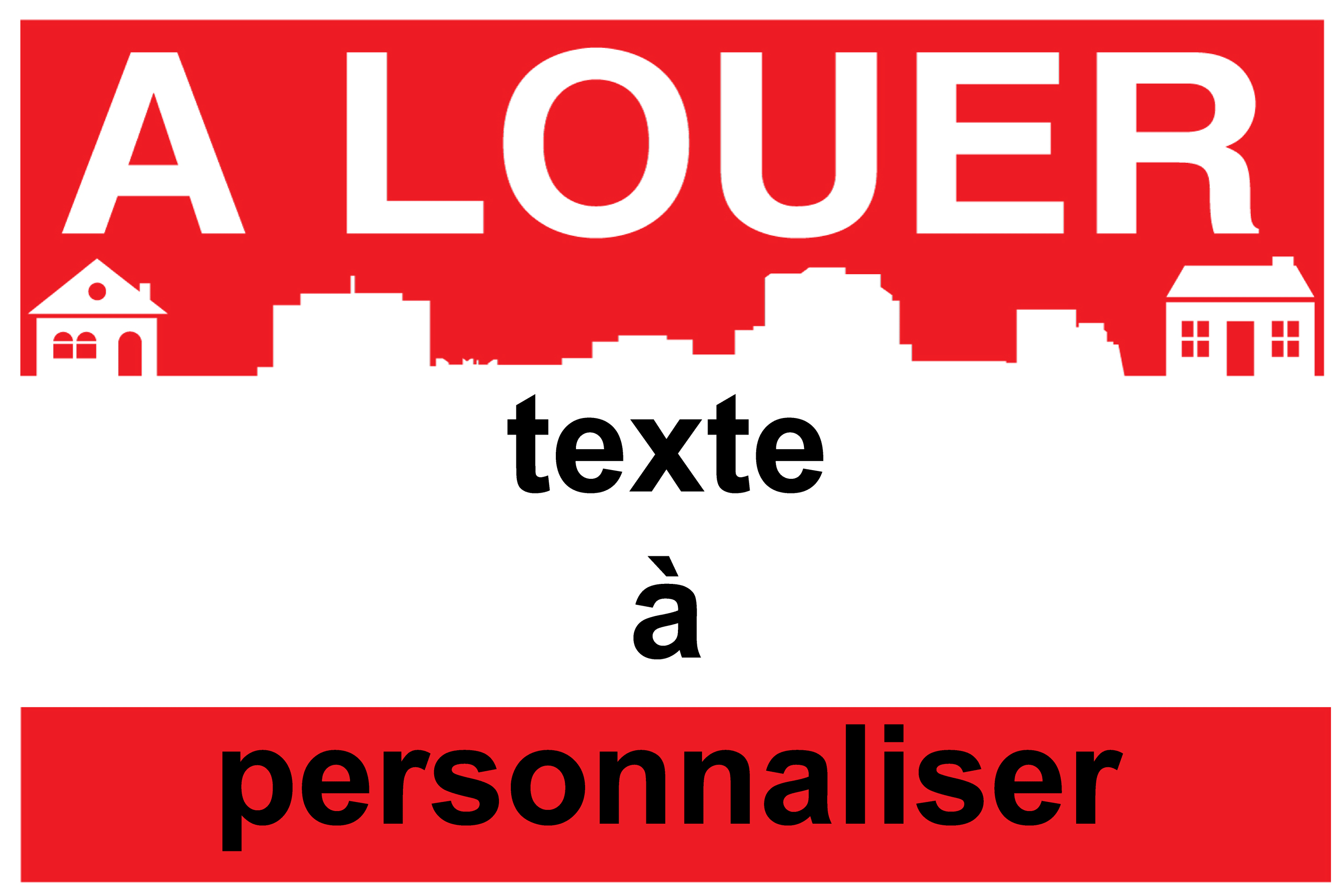 Panneau à louer 40 x 60 cm classic à personnaliser - Promociel