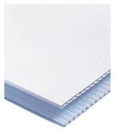 Panneau akylux 3.5 mm vierge 80 x 120 cm cannelure dans les 120 cm coloris blanc - Promociel