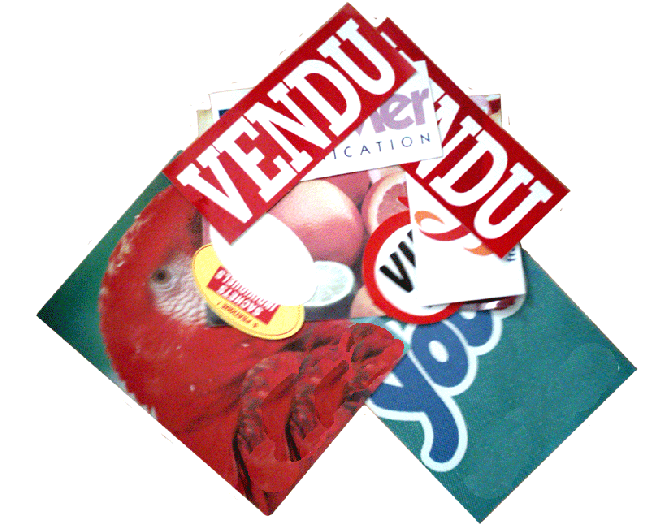 Autocollant polymère personnalisé 80 x 60 cm avec lamination - Promociel