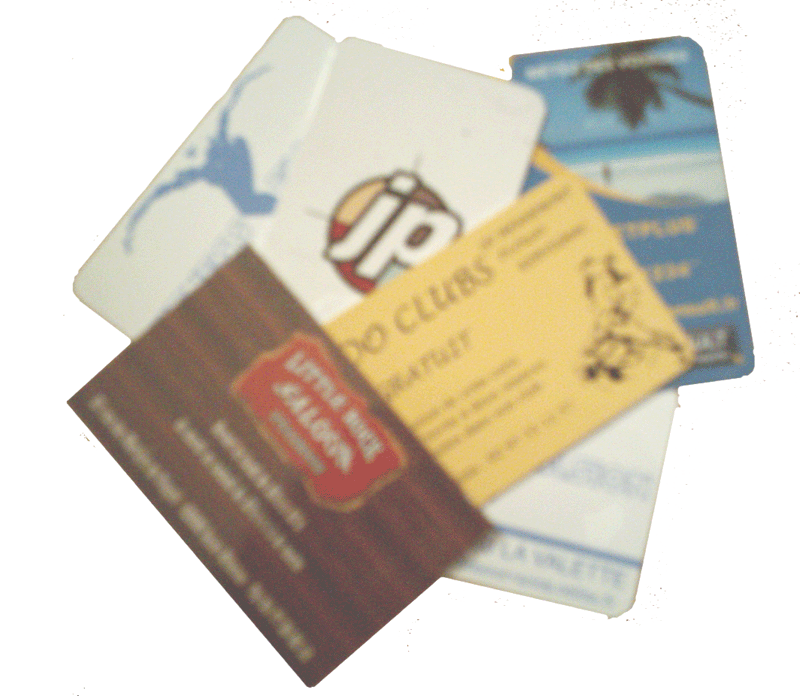 Cartes plastiques quadris les 200 ex - Promociel