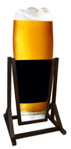 Chevalet stop trottoir ardoise biere 2f - Promociel
