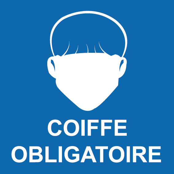 Panneau coiffe obligatoire - Promociel