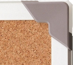 Tableau liège aggloméré 120 x 150 cm cadre alu - Promociel