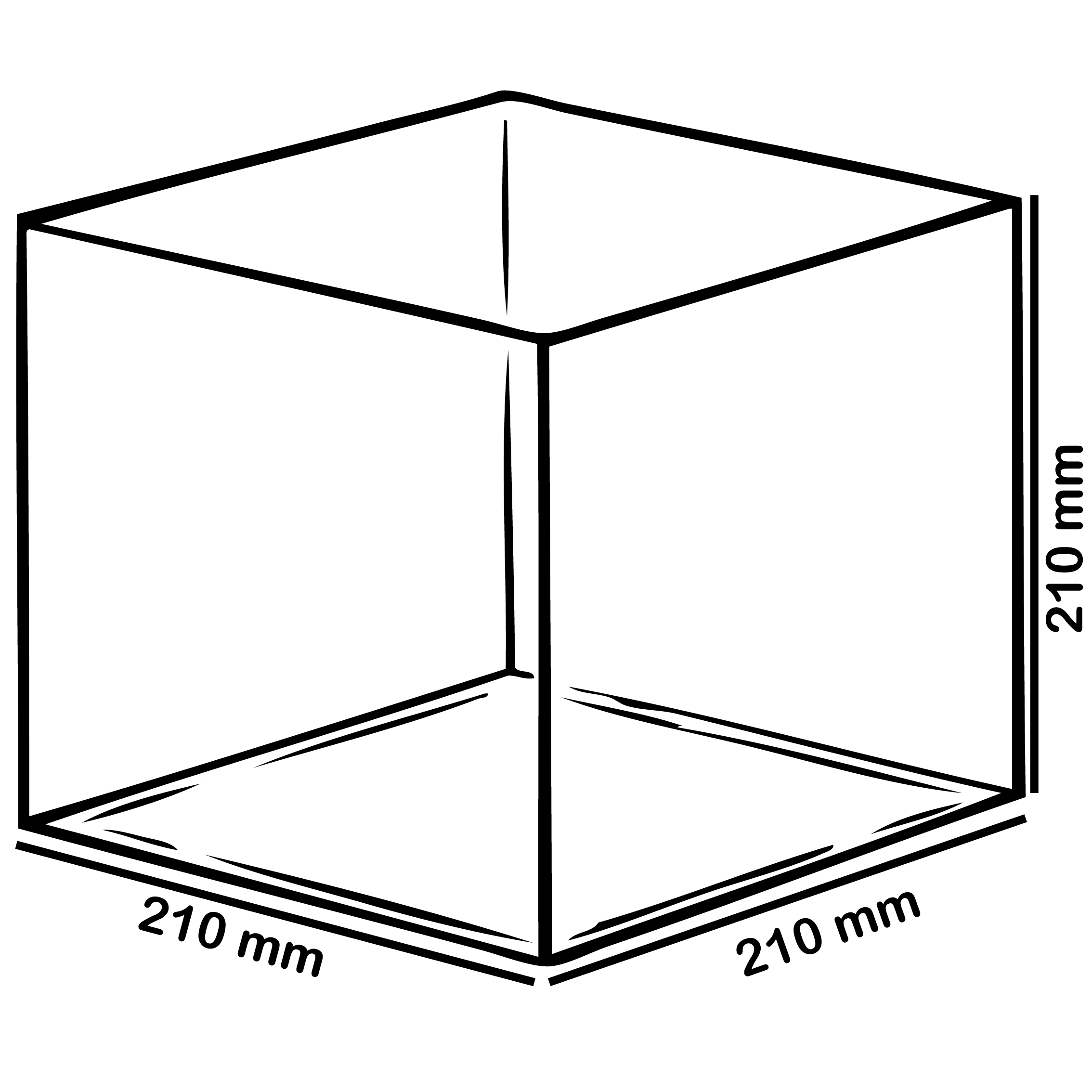 Cube plexiglass 210 - Promociel