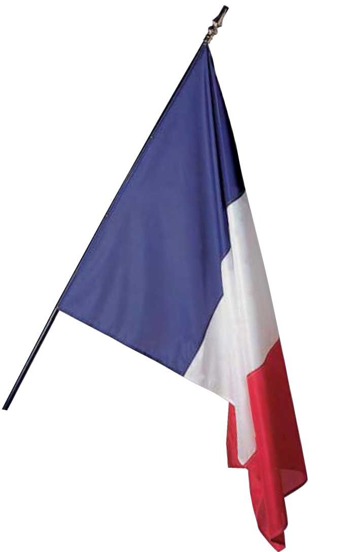 AhfuLife 2Pcs Grande Drapeau Francais 90x150cm, Drapeau France Double Face avec 2 œillets en Laiton en Polyester pour Célébration Eurovison 2025 Tournoi Rugby Fête Nationale Euro Foot Match