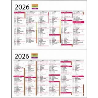 Cartes Calendrier 2026 5000ex