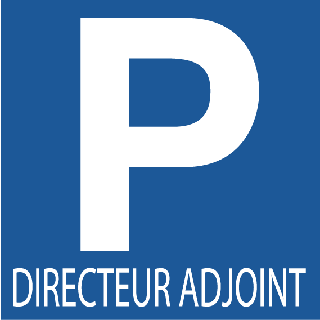 Panneau Parking Directeur Adjoint Alu 3 mm