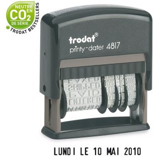 Tampon printy dateur jour entier + date 4817b avec date