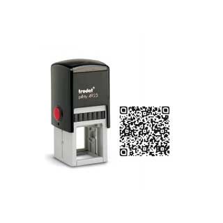 Tampon encreur carré printy 4923 personnalisé flash code / QR code internet