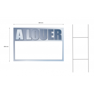 Panneau à louer 40 x 60 cm métal à planter