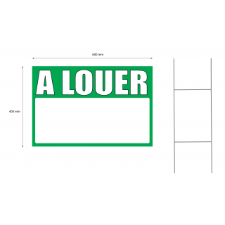 Panneau à louer 40 x 60 cm vert à planter