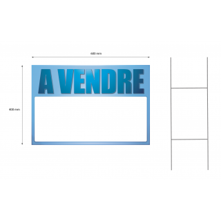 Panneau à vendre 40 x 60 cm Azur à planter et la tringle
