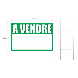 Panneau à vendre 40 x 60 cm vert à planter avec panneau et tringle séparé