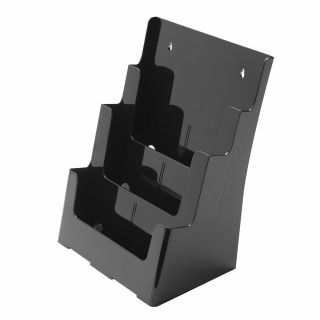 Présentoir A4 noir PRMK773 de travers