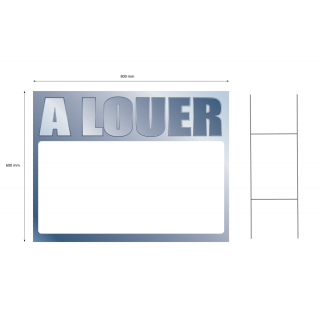 Panneau à louer 60 x 80 cm métal à planter