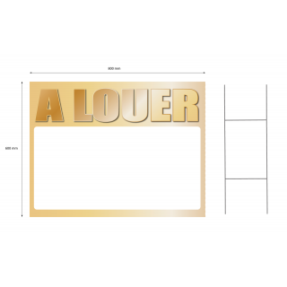Panneau à louer 60 x 80 cm or à planter