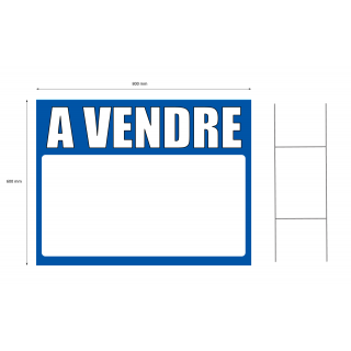 Panneau à vendre 60 x 80 cm bleu à planter