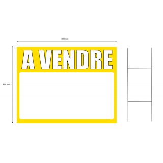 Panneau à vendre 60 x 80 cm jaune à planter